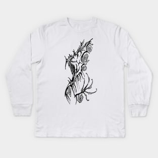 Abstract wing Kids Long Sleeve T-Shirt